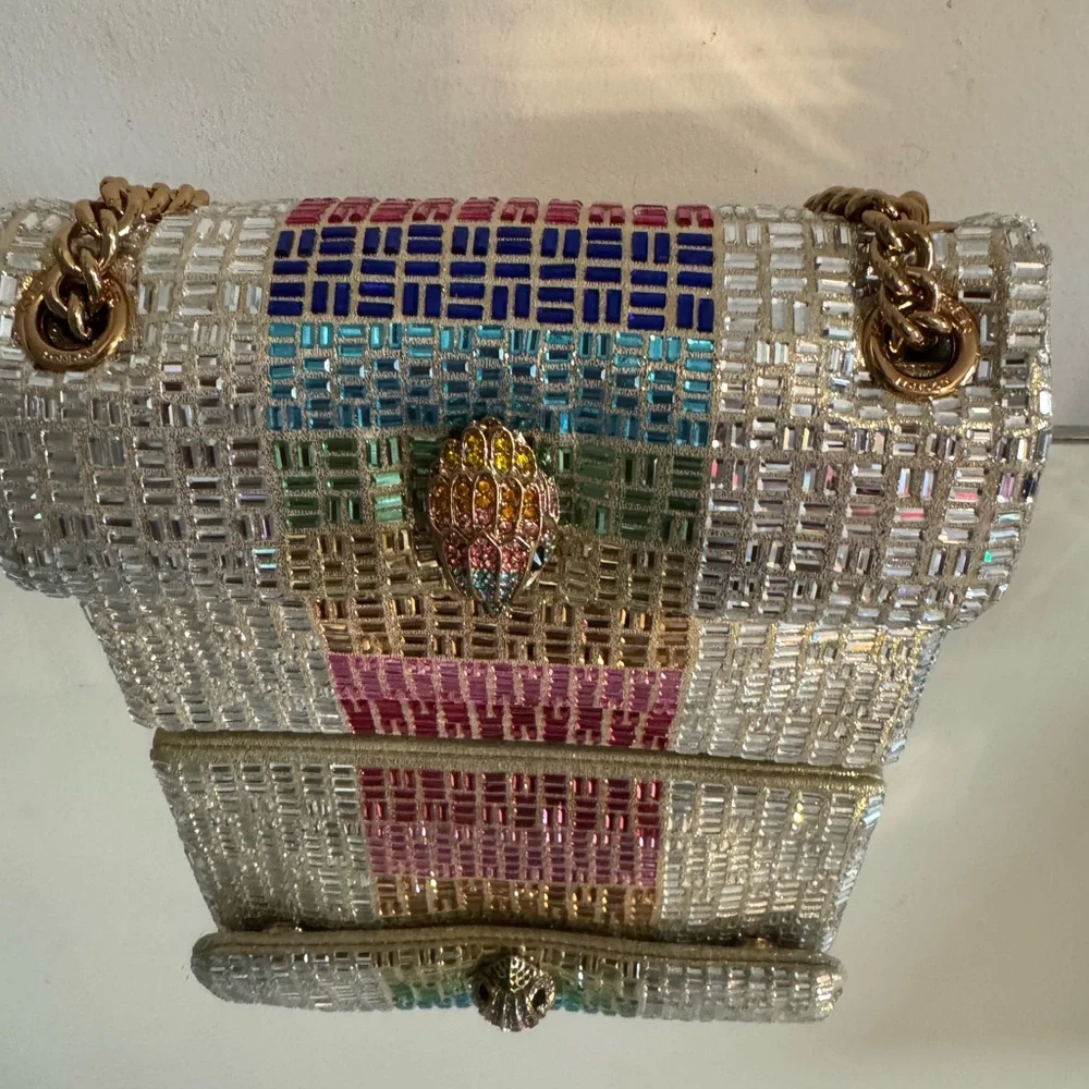 Kurt Geiger Mini Kensington Rainbow Crystals Bag New without tags - Picture 1 of 5